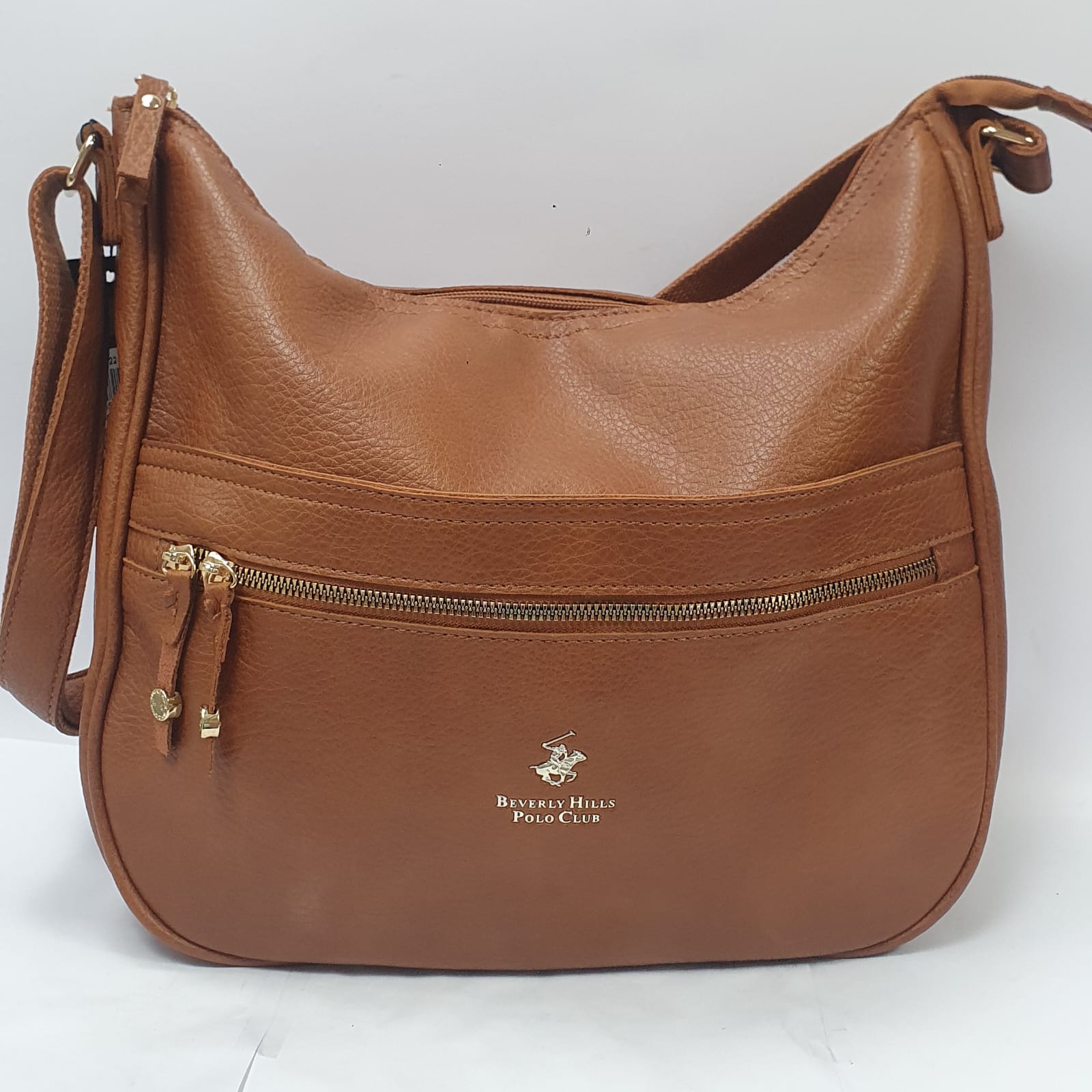 borsa donna bevery hills poolo club bh-3122 azzurro/ cuoio