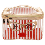 Beauty case M rosa be chic cod 64757 rosa/ bianco