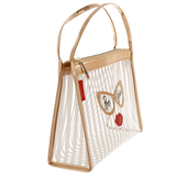 Busta L con manici be chic di camomilla Milano cod. 64749 rosa/ bianco