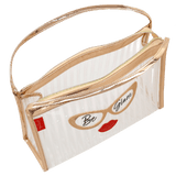Busta L con manici be chic di camomilla Milano cod. 64749 rosa/ bianco