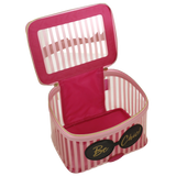 Beauty case M rosa be chic cod 64757 rosa/ bianco