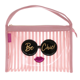 Busta L con manici be chic di camomilla Milano cod. 64749 rosa/ bianco