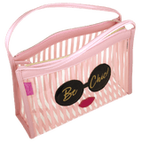 Busta L con manici be chic di camomilla Milano cod. 64749 rosa/ bianco