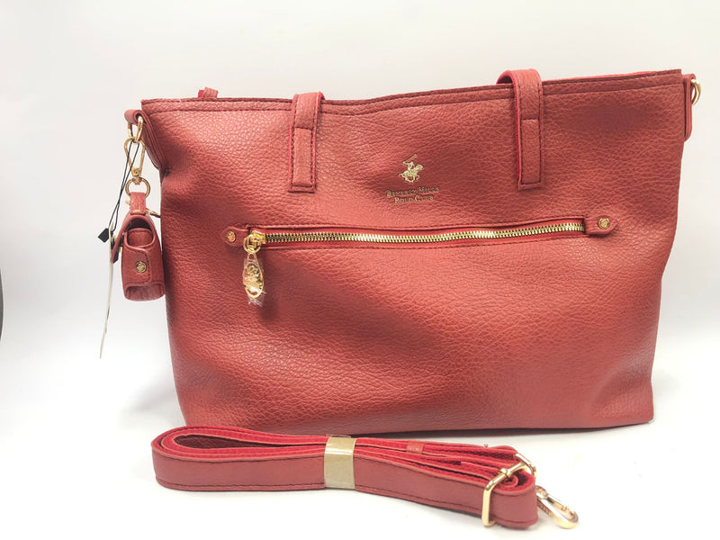 borsa donna beverly hills polo club bh-4350 rosso