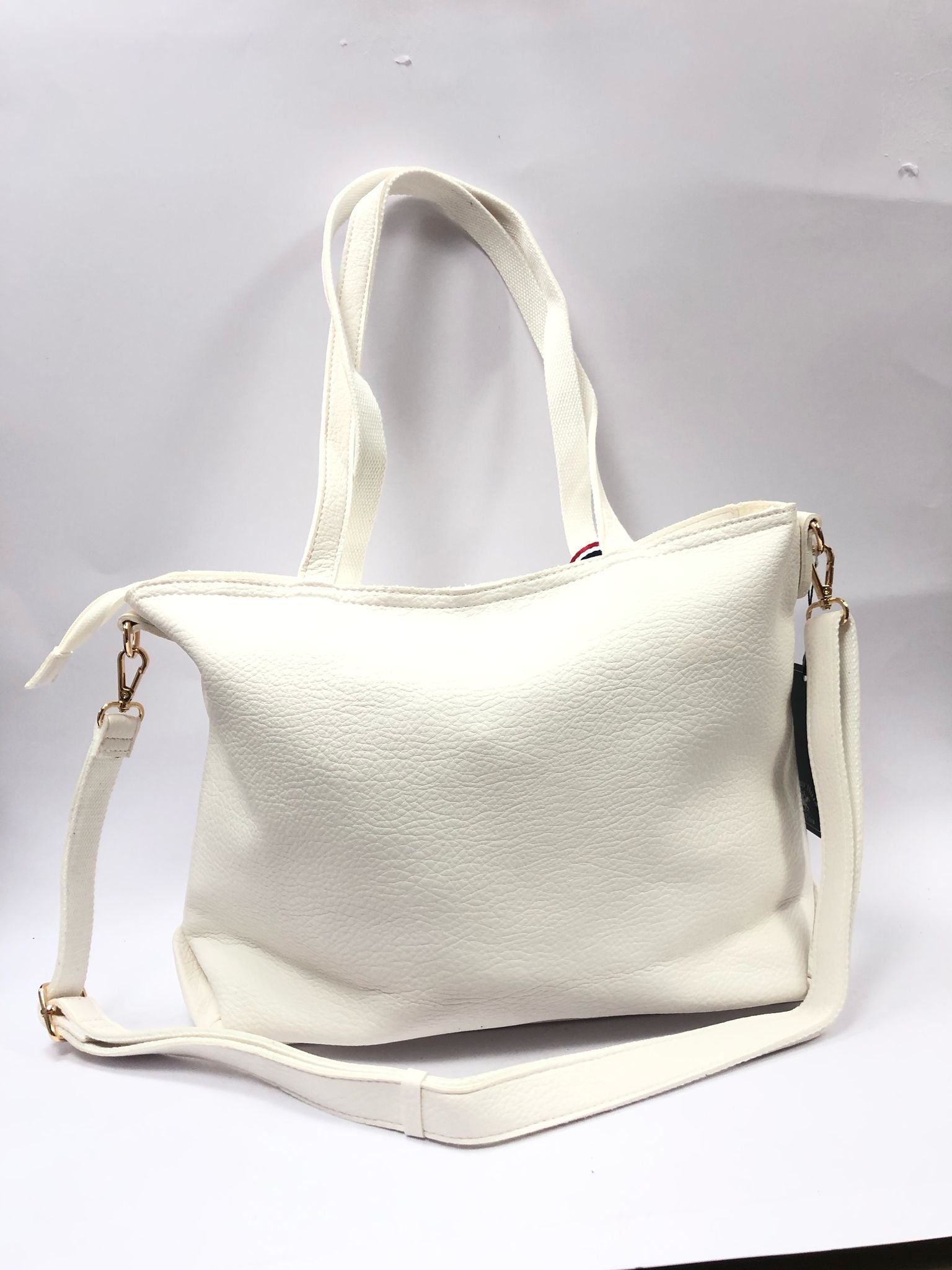 borsa donna di bevròy hills polo club bh-4130 bianco/ cuoio