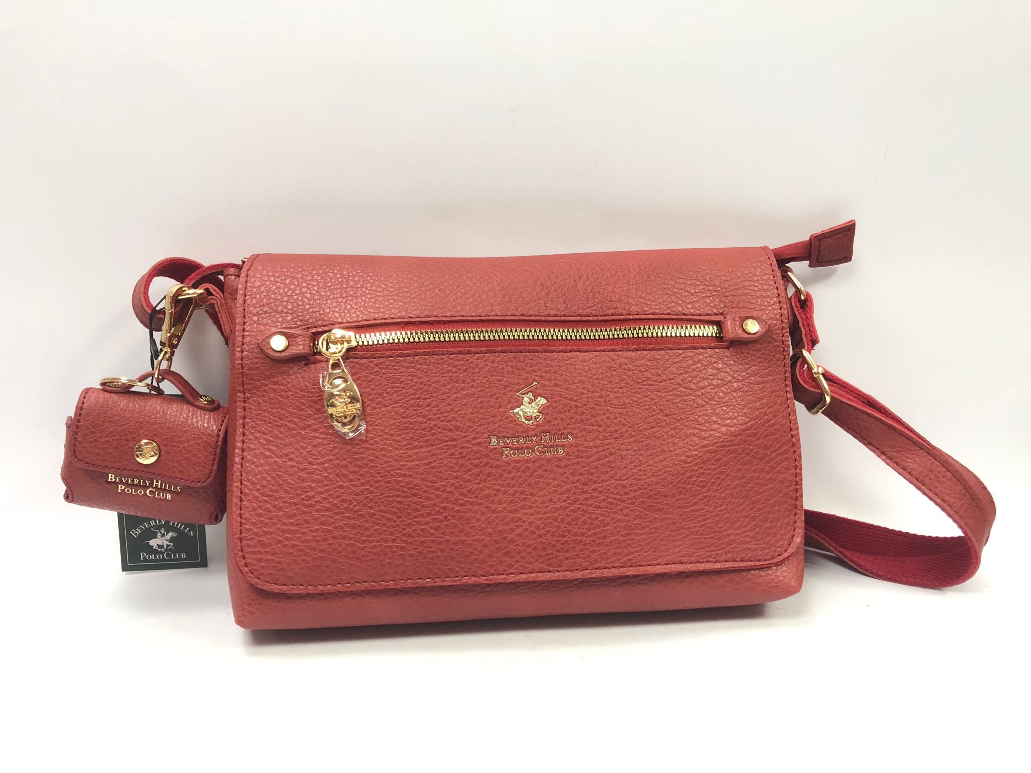 borsa tracolla donna di beverly hills polo club bh-4355 rosso