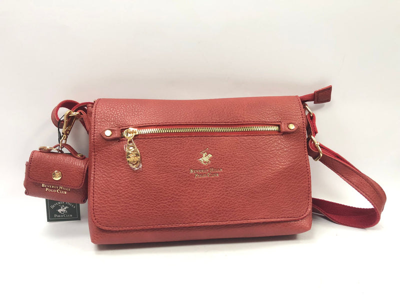 borsa tracolla donna di beverly hills polo club bh-4355 rosso