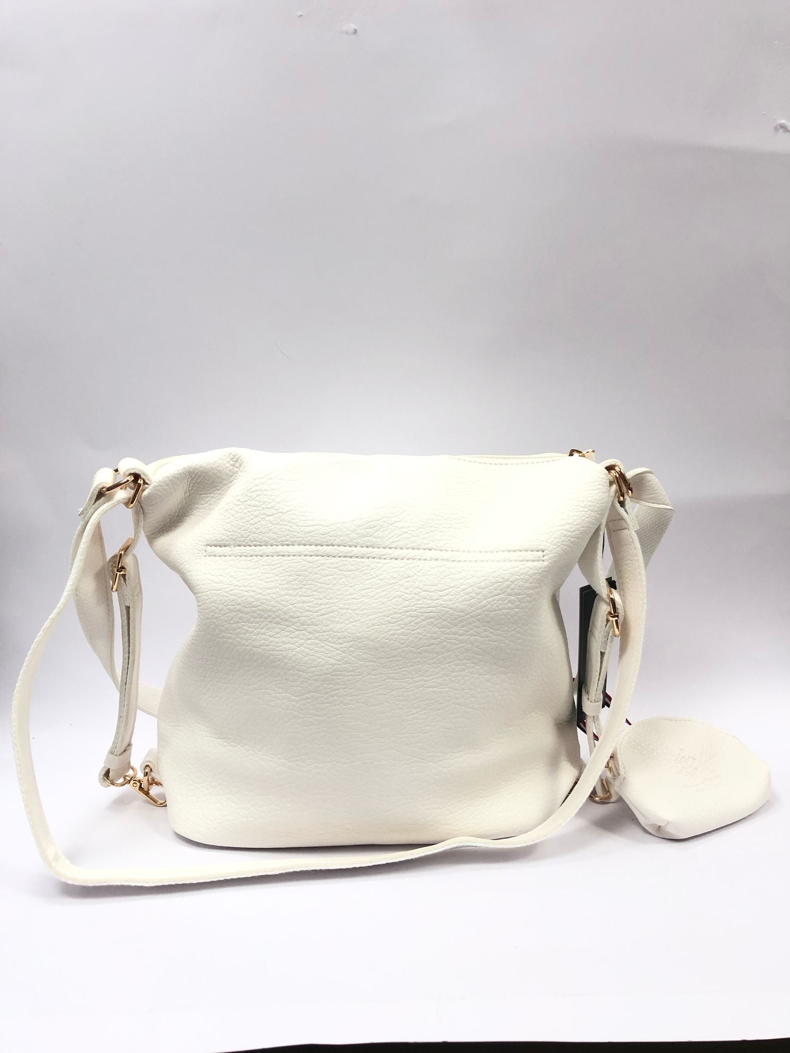 borsa / zaino beverly hills polo club bh-4131 bianco/ cuoio