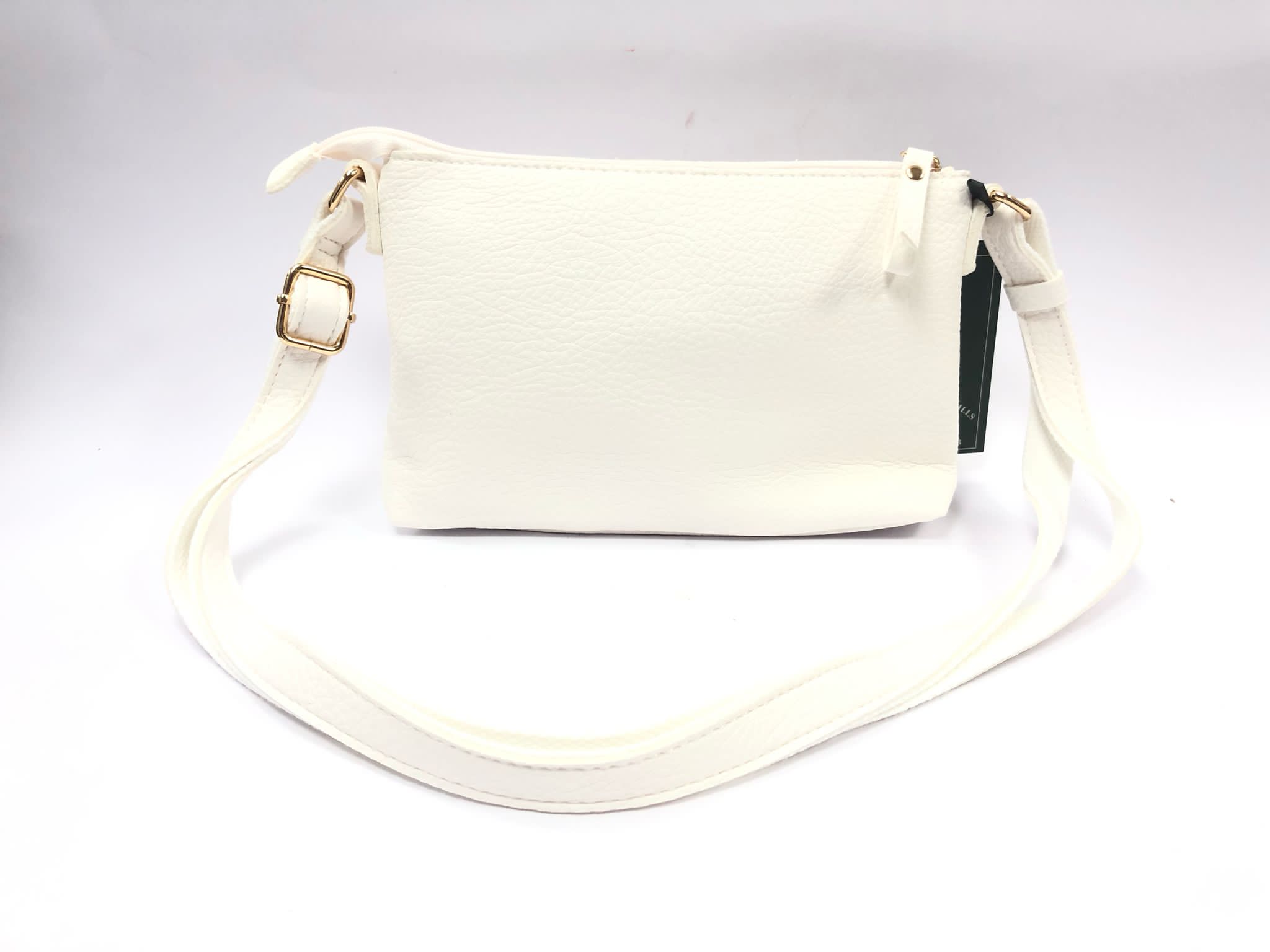 borsa a tracolla di beverly hills polo club bh-4139 bianco/ cuoio