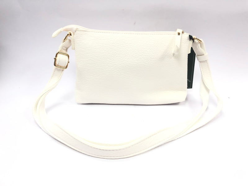 borsa a tracolla di beverly hills polo club bh-4139 bianco/ cuoio