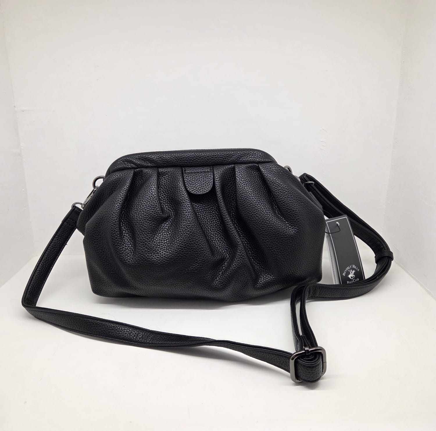 borsa donna beverly hills polo club bh-4311 aubergine/ nero/ mattone