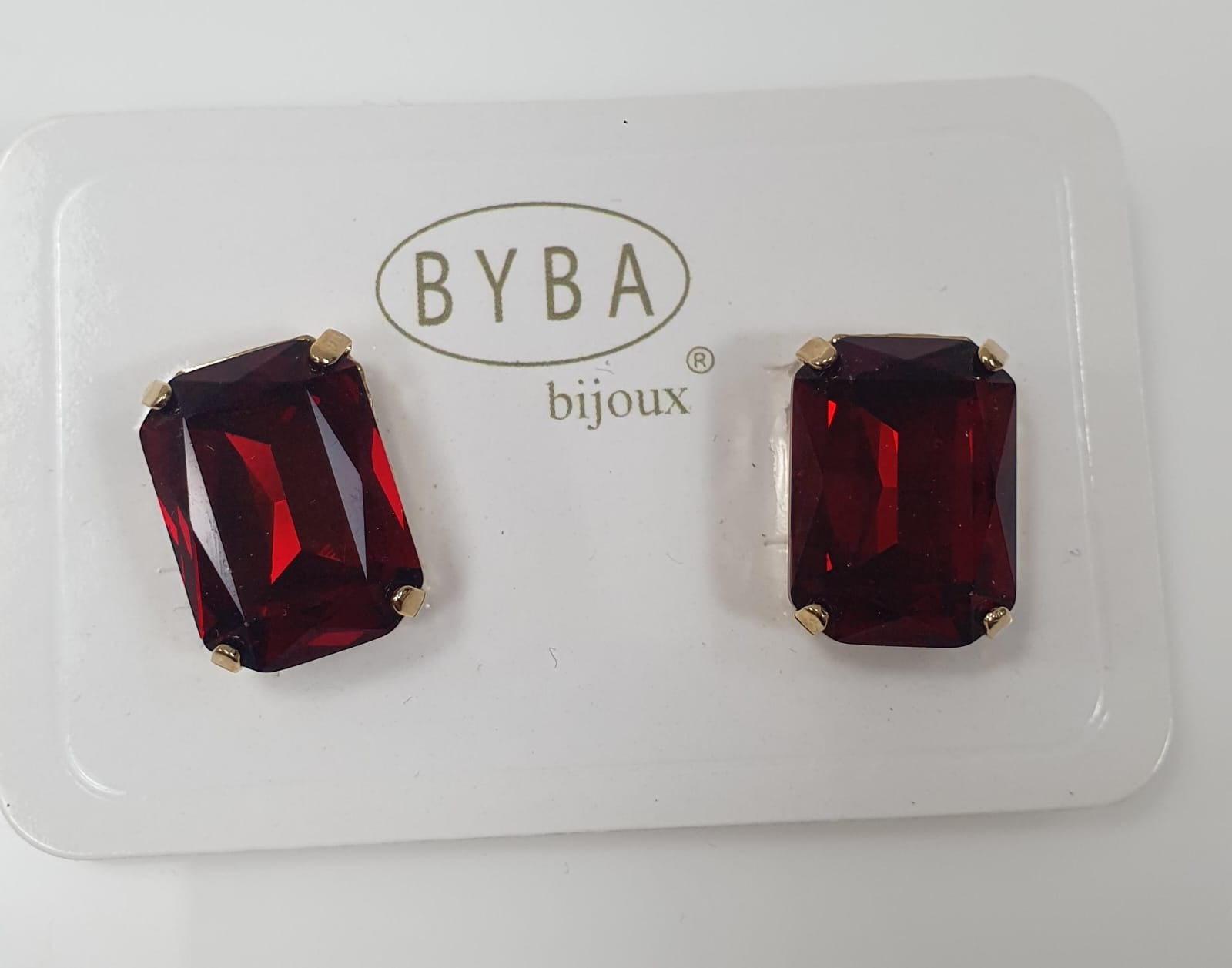 Orecchini donna di byba bijoux Queen Clips cristallo/ bianco/ rosa/ verde/lilla/ rosso/ nero/ fucsia