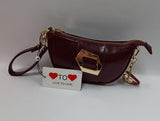borsa a mano donna Love to Love art. LO-283 nero/ verde militare/ vinaccio/ petrolio/ rosso