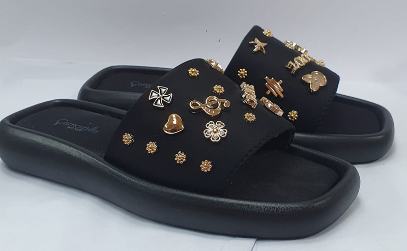 sliders music nero da donna di camomilla milano 36/37/38/39/40/41