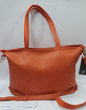 borsa donna di beverly hills polo club bh-3940 nero/ cuoio/ arancio