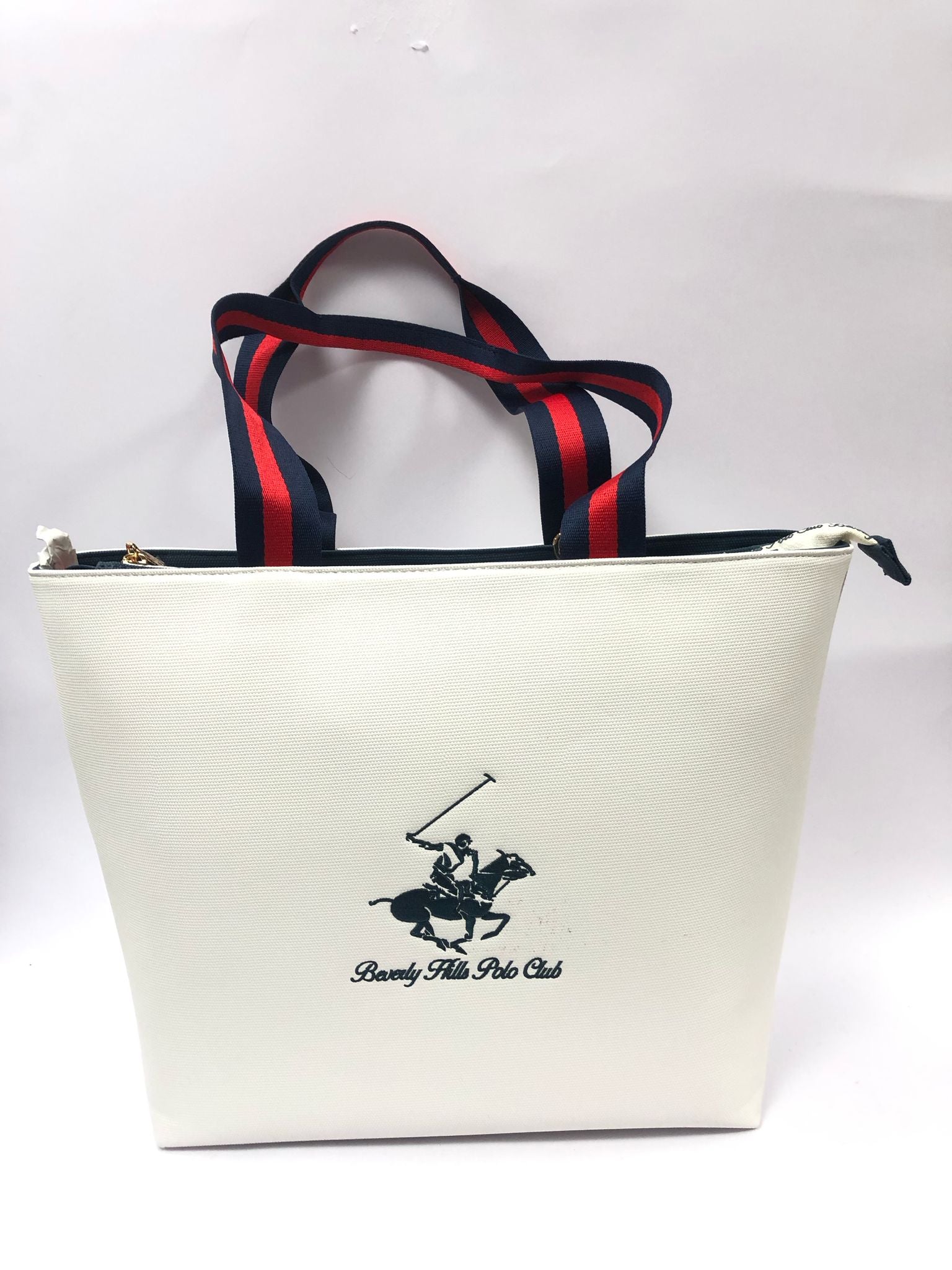 borsa donna beverly hills polo club bh-4080 rosso/ bianco/ blu