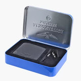 cofanetto uom oaeronautica militare portafoglio e portachiavi am-190 blu / nero/ moro