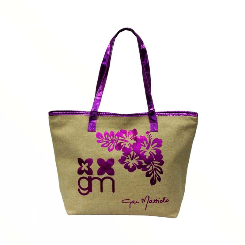 borsa mare di gai mattiolo  azzurro/ viola