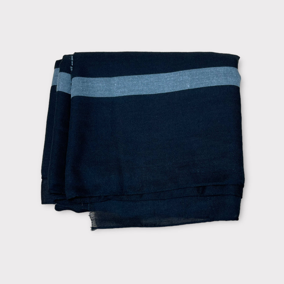 VICOLIVENTI Sciarpa uomo a fantasia NERO/GRIGIO