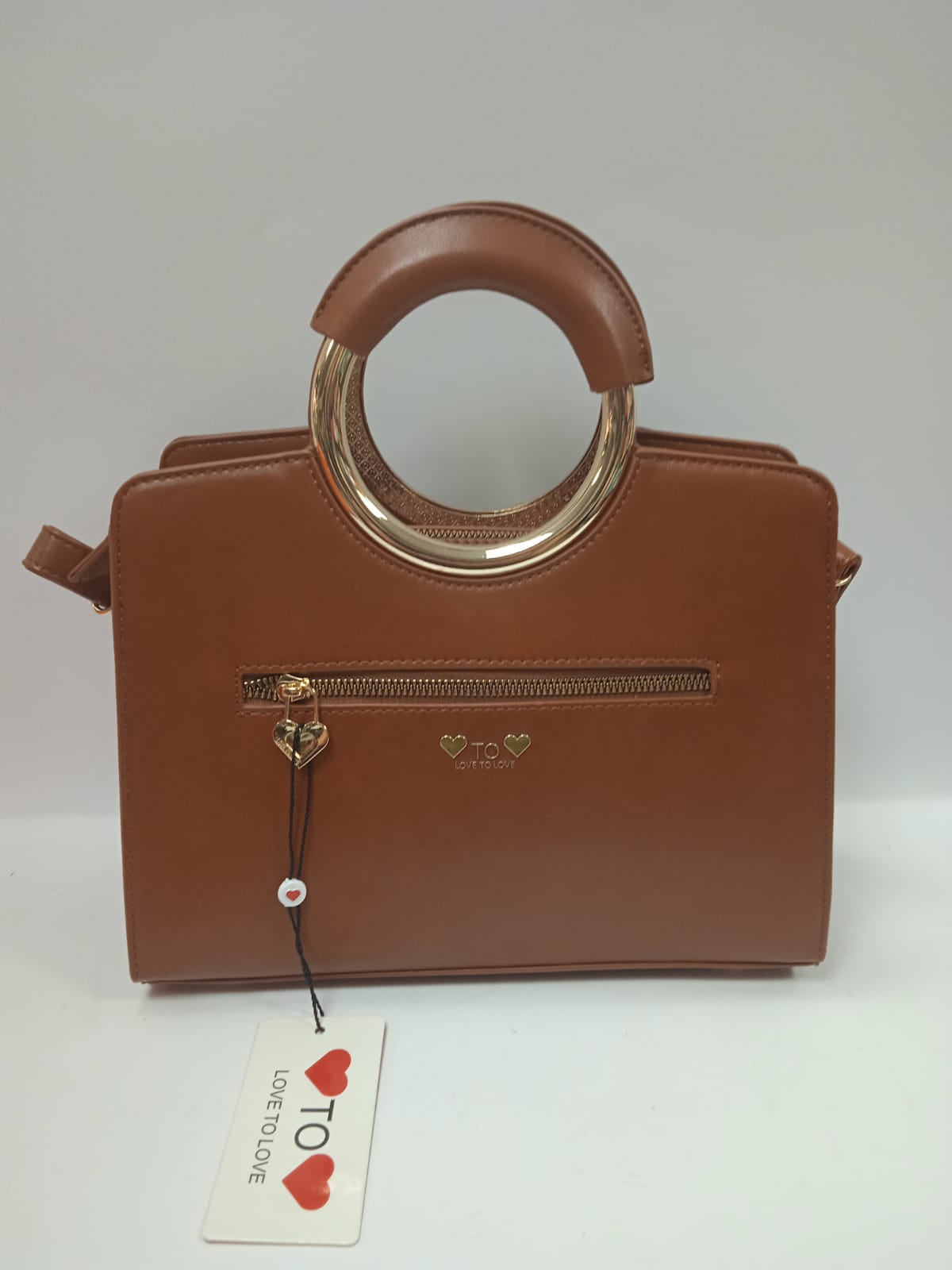 Borsa donna Love To Love LO-341 beige /cuoio / moro