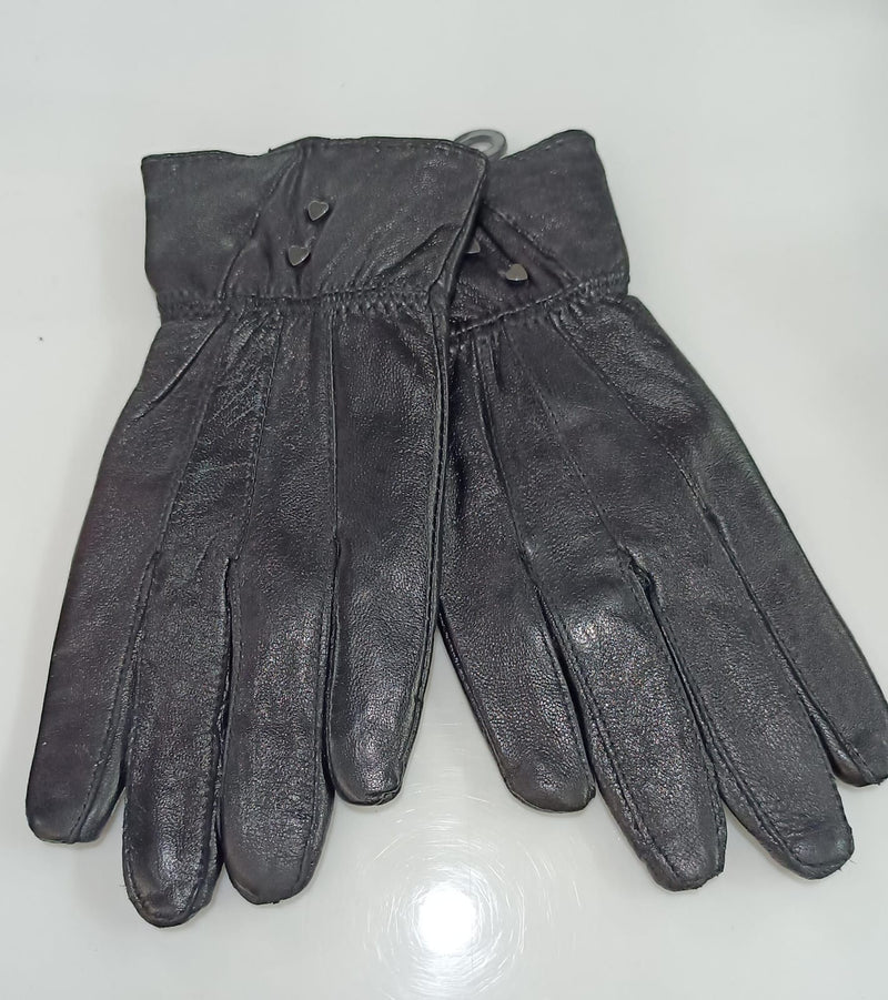 Guanti donna di gemir in pelle nero TG M