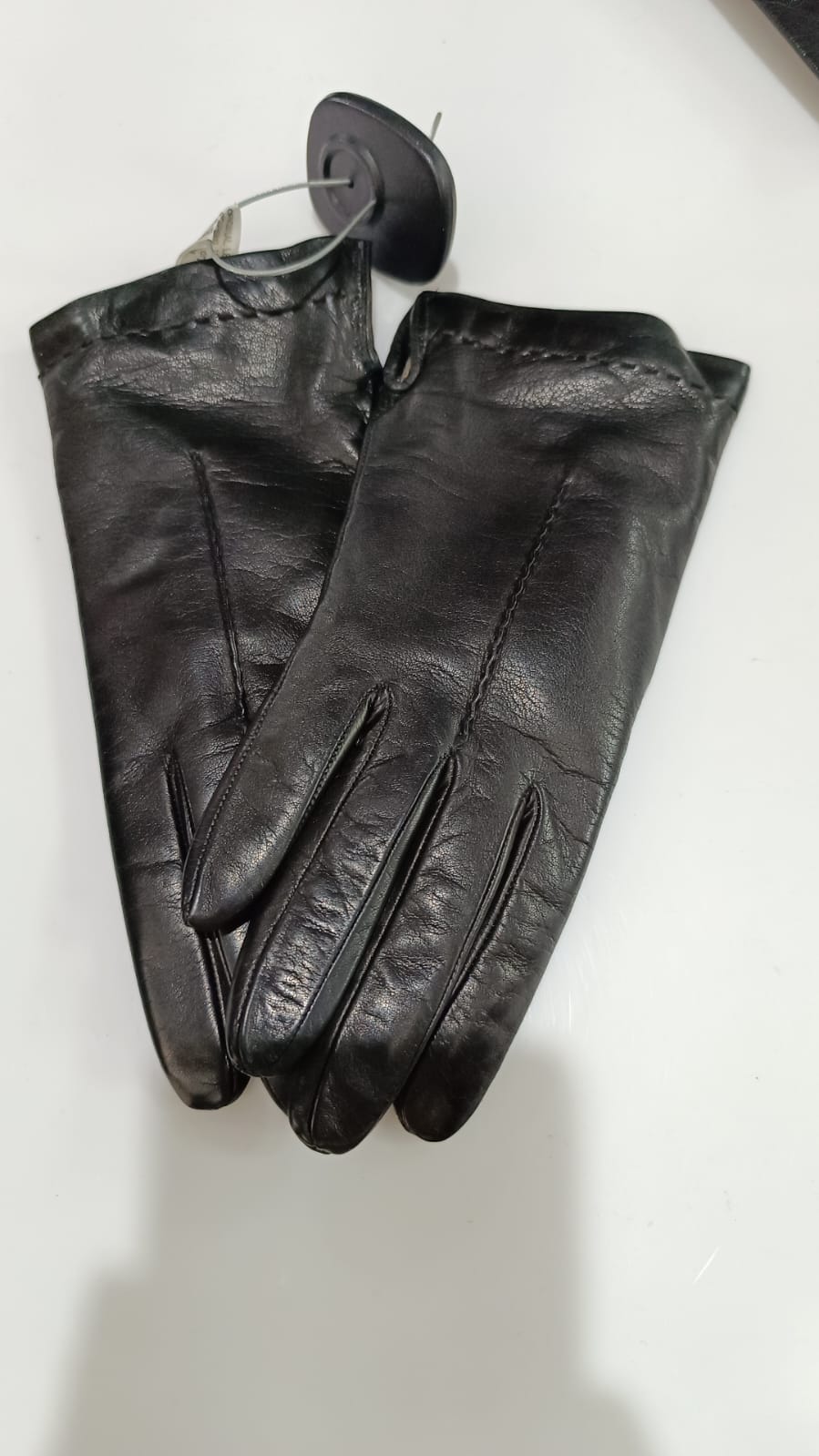 Guanti donna di gemir in pelle nero/marrone