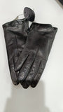 Guanti donna di gemir in pelle nero/marrone
