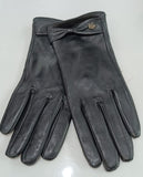 Guanti donna di tirabasso in pelle nero