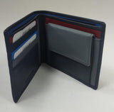 Portafoglio uomo di beverly hills polo club bh-2960 blu/nero/moro