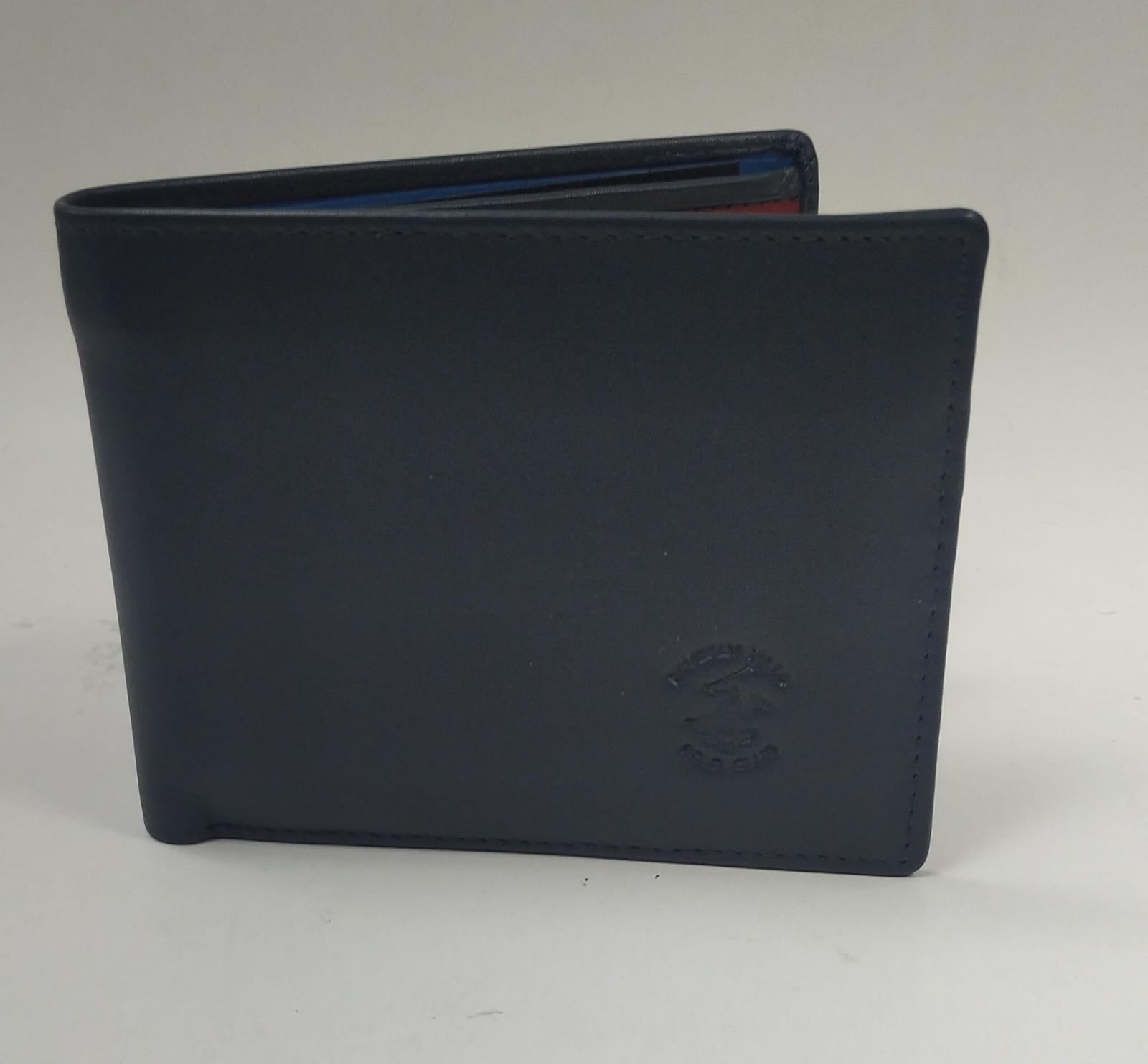 Portafoglio uomo di beverly hills polo club bh-2960 blu/nero/moro