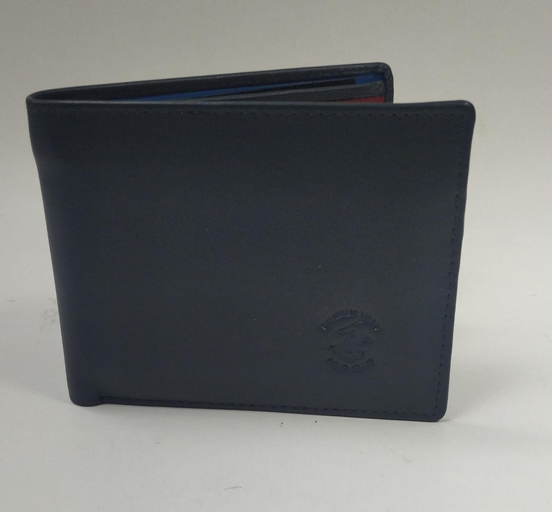 Portafoglio uomo di beverly hills polo club bh-2960 blu/nero/moro