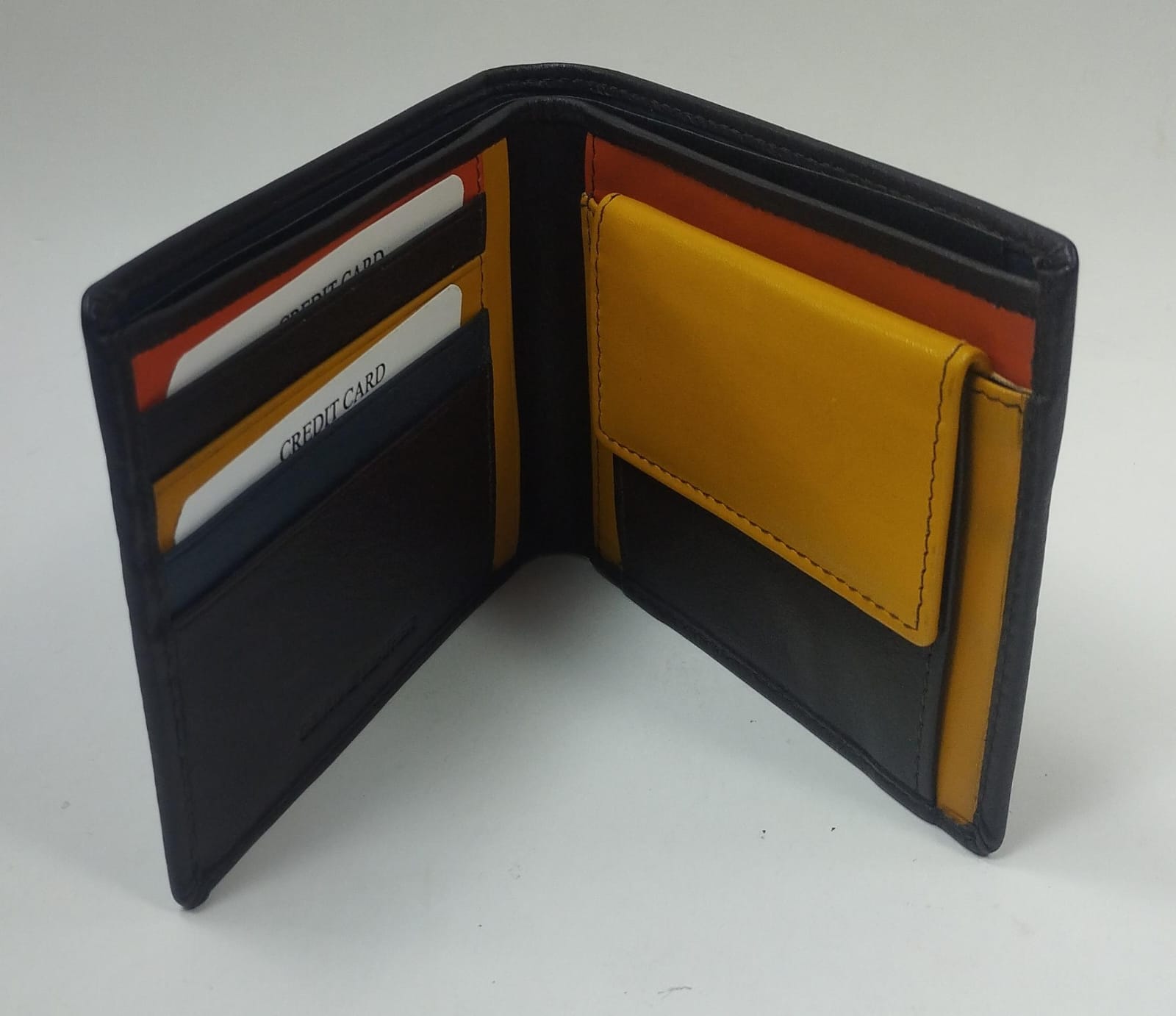 Portafoglio uomo di beverly hills polo club bh-2960 blu/nero/moro