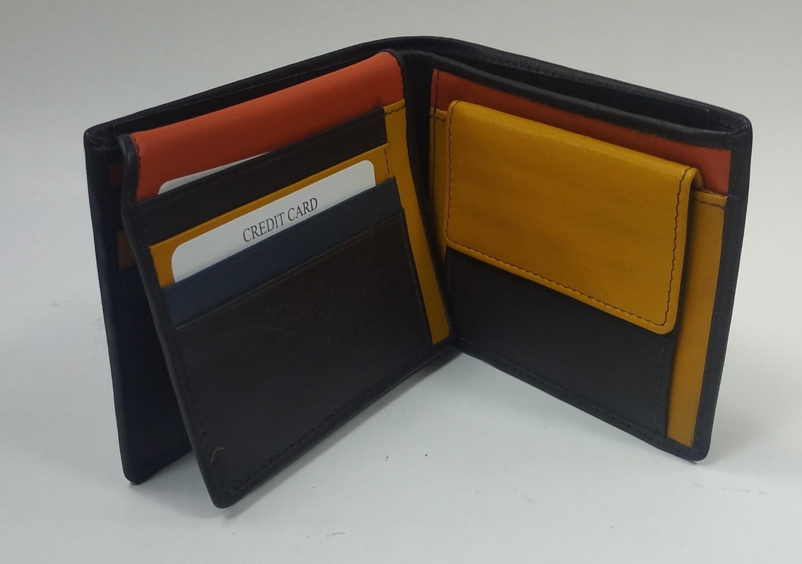 Portafoglio uomo di beverly hills polo club bh-2961 blu/nero/moro