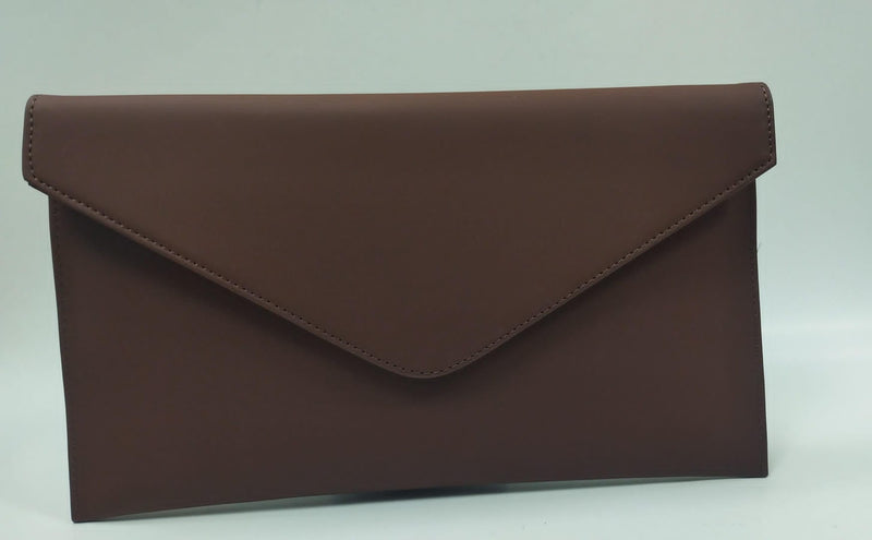 Borsa donna invernale di trik bijoux busta piatta marrone/verde/ nero