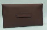 Borsa donna invernale di trik bijoux busta piatta marrone/verde/ nero