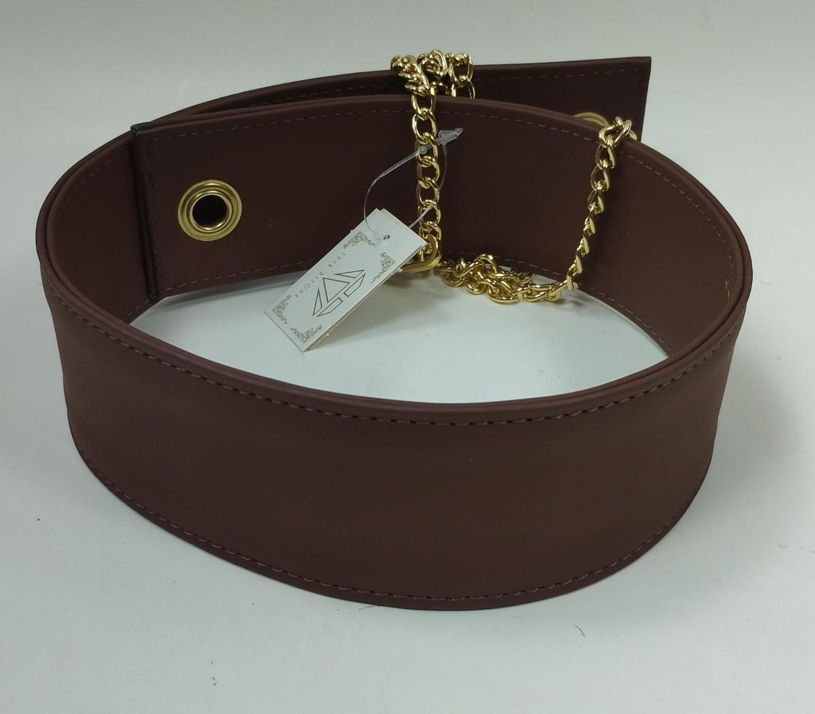 Cintura semplice donna di trik bijoux marrone/nero/verde