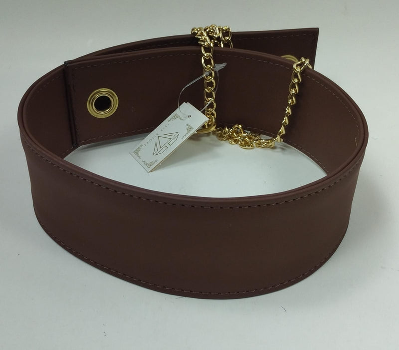 Cintura semplice donna di trik bijoux marrone/nero/verde