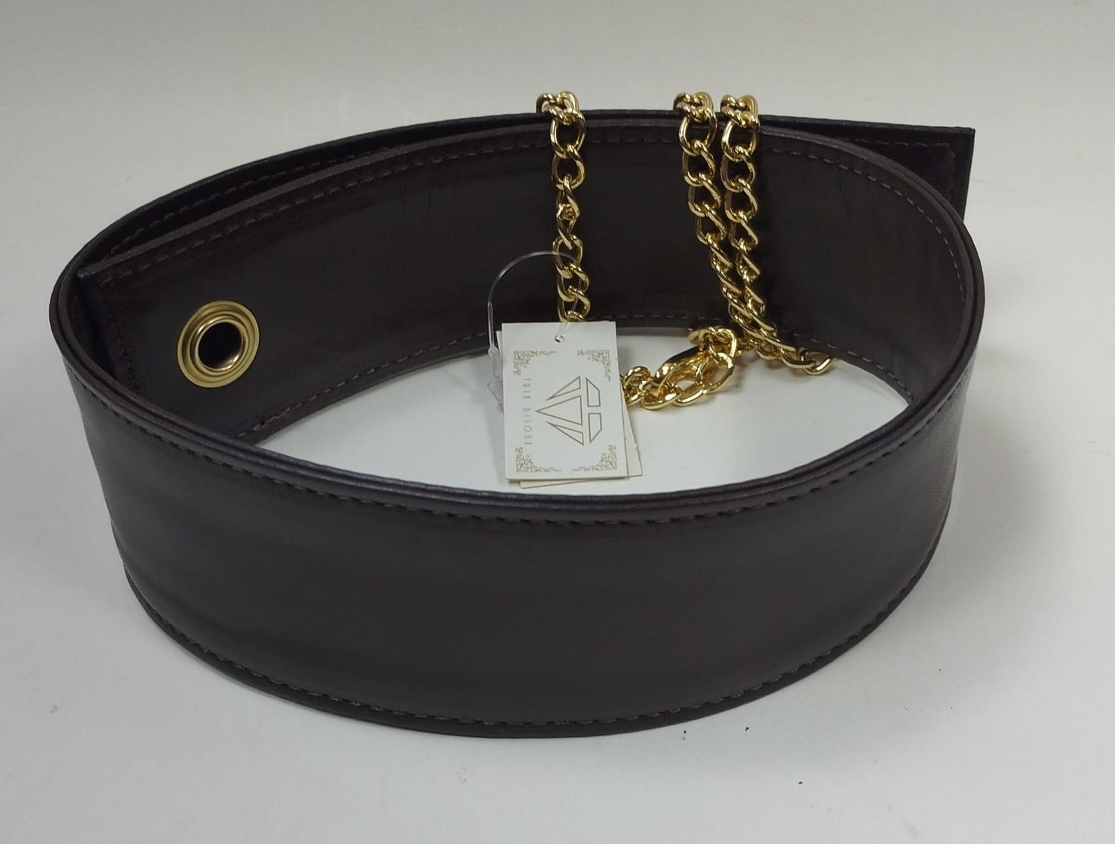 Cintura semplice donna di trik bijoux marrone/nero/verde