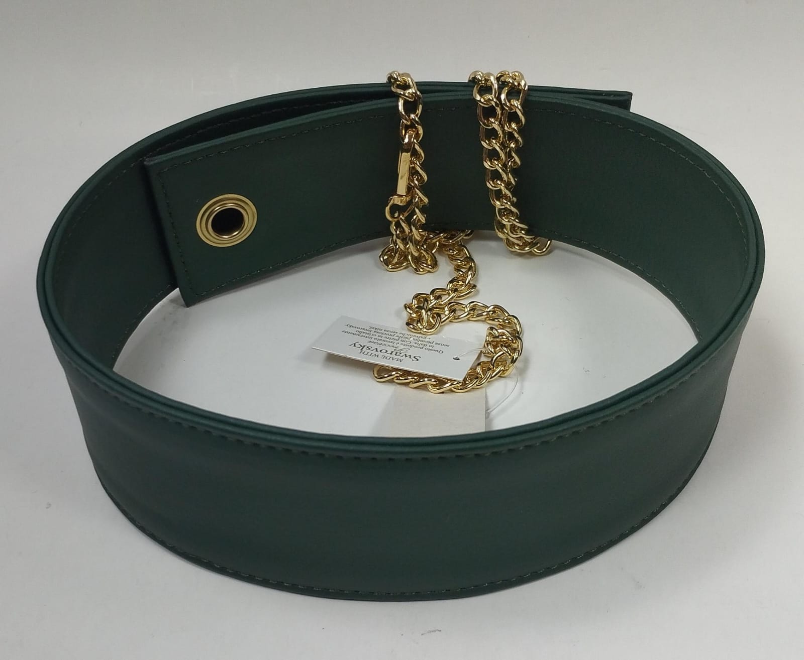 Cintura semplice donna di trik bijoux marrone/nero/verde