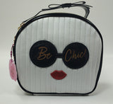 Vanity bag be chic di camomilla milano  cod.02054 bianco/ rosa