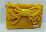 Busta piatta s warm velvet di camomilla Milano cod. 01265 arancione/fucsia/gialla/viola/verde/blu