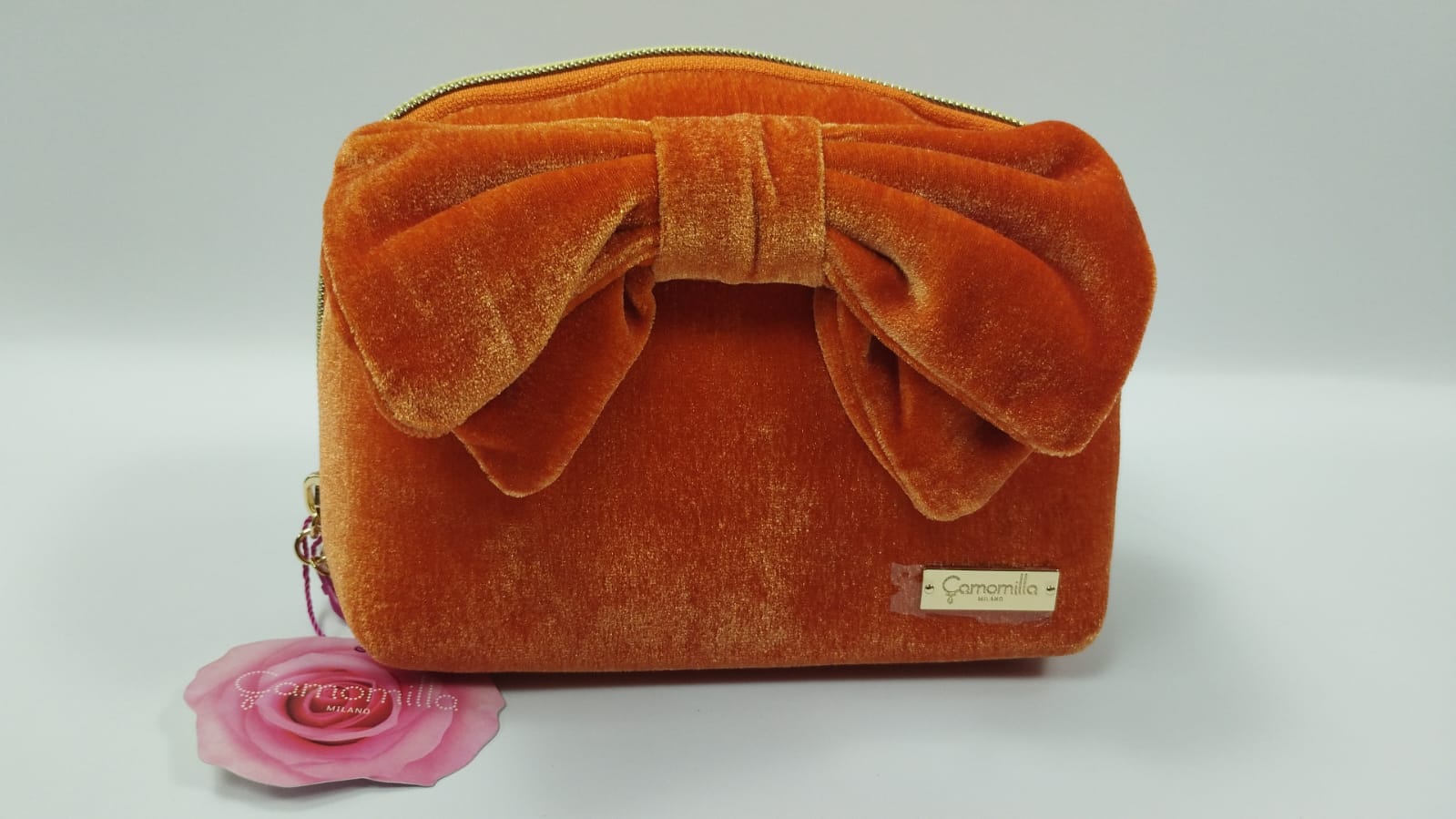 Pouch S warm di camomilla Milano cod. 01286 arancione/verde/viola/giallo/blu/fucsia