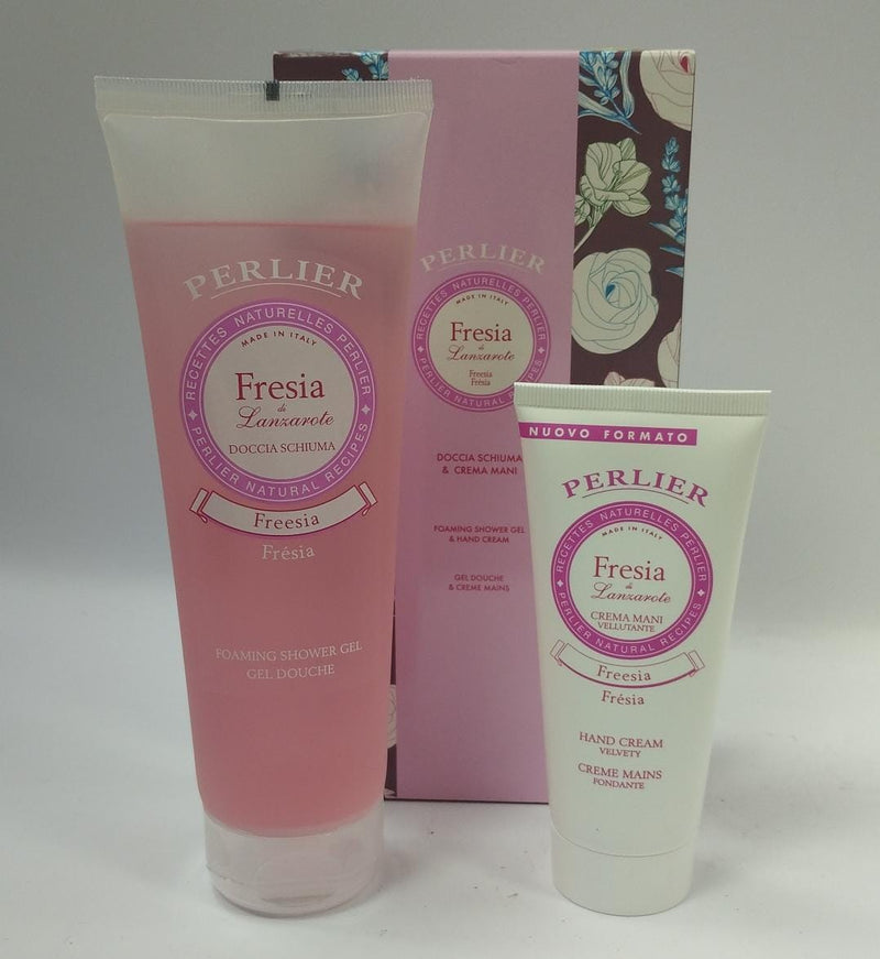 Confezione regalo di perlier fresia/ muschio bianco/ iris blu