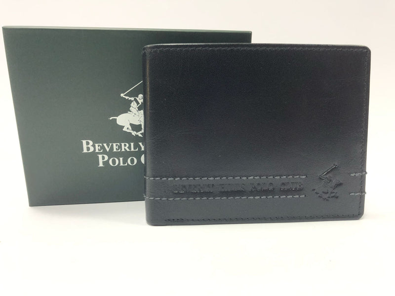 Portafoglio uomo di beverly hills polo club bh-1743 blu/nero/marrone