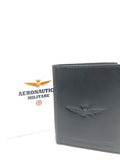 Portafoglio uomo di aeronautica militare am-244 moro/nero