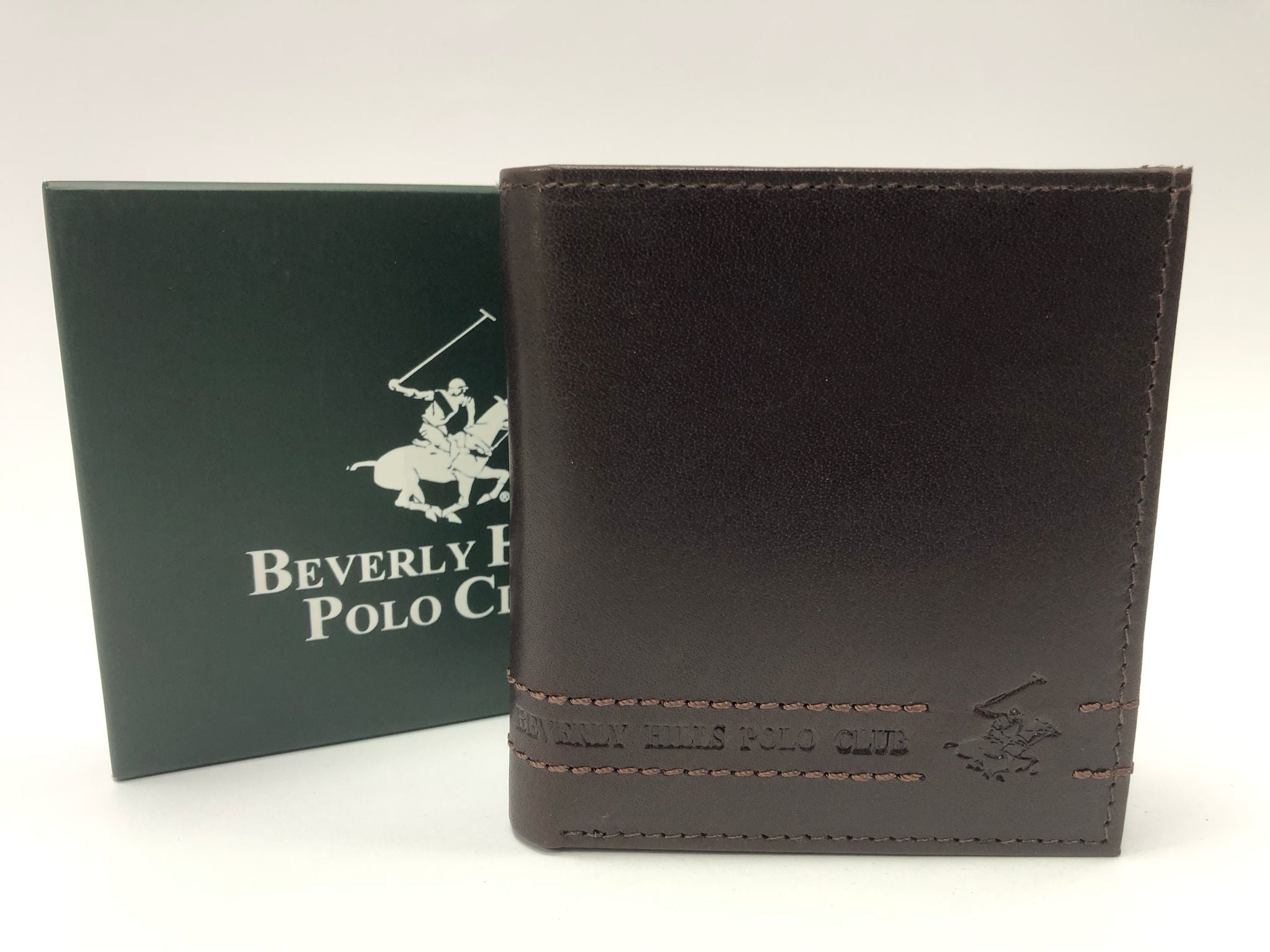 Portafoglio uomo di beverly hills polo club bh-1744 cuoio/nero/ blu