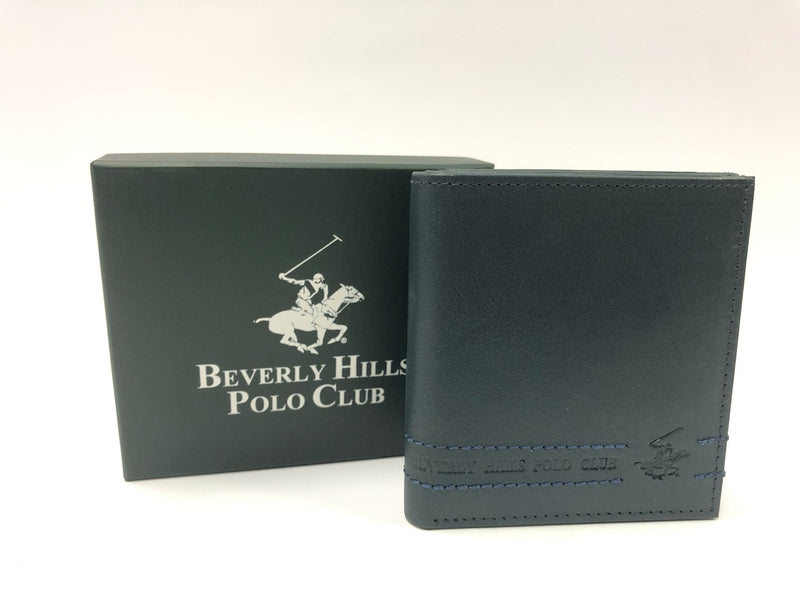 Portafoglio uomo di beverly hills polo club bh-1744 cuoio/nero/ blu