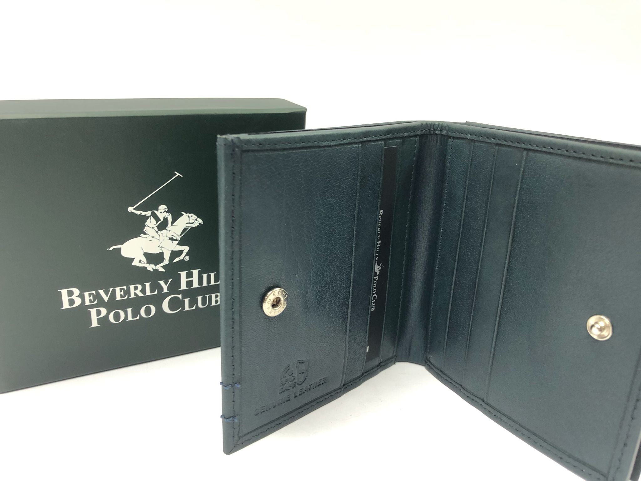 Portafoglio uomo di beverly hills polo club bh-1744 cuoio/nero/ blu