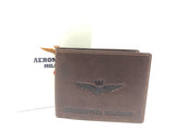Portafoglio uomo di aeronautica militare am-242 marrone/ nero