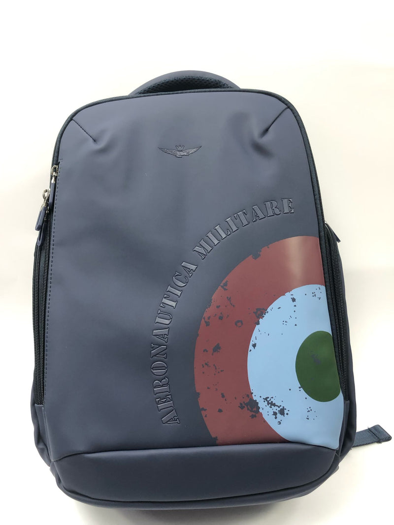 Zaino uomo di aeronautica militare am-554 nero/ blu